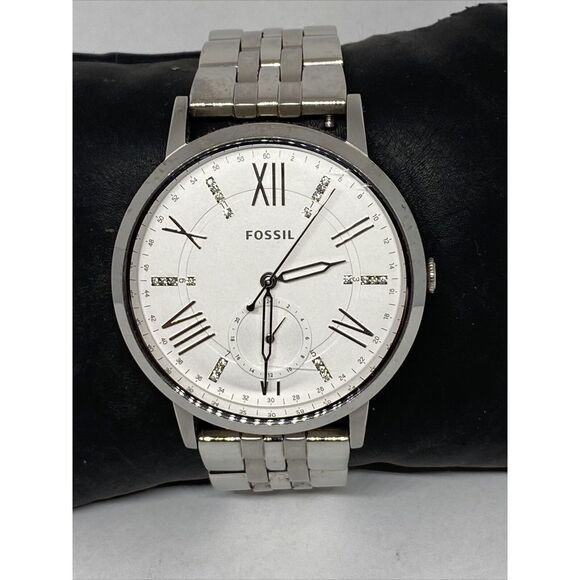 Fossil ES3965 Womens Silver Stainless Steel Analog Dial Quartz Wrist Watch JK872 - Picture 2 of 12